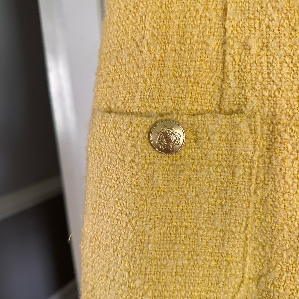 J. Crew Yellow Button-Front Midi Dress - Picture 2 of 9